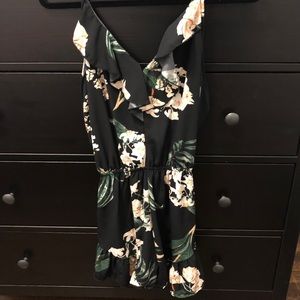 Floral Open-Backed Romper